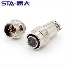 XS16 Series quick push pull din connector,IP67 2 3 4 5 6 7 8 9 pin waterproof connector